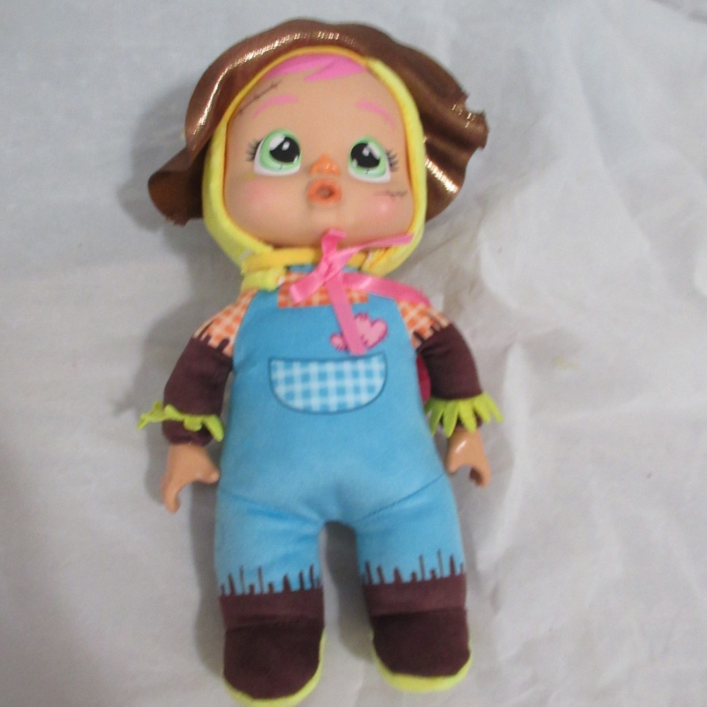 Cry Babies Doll Tiny Cuddles 12" Scarecrow With Pacifier  Halloween decor